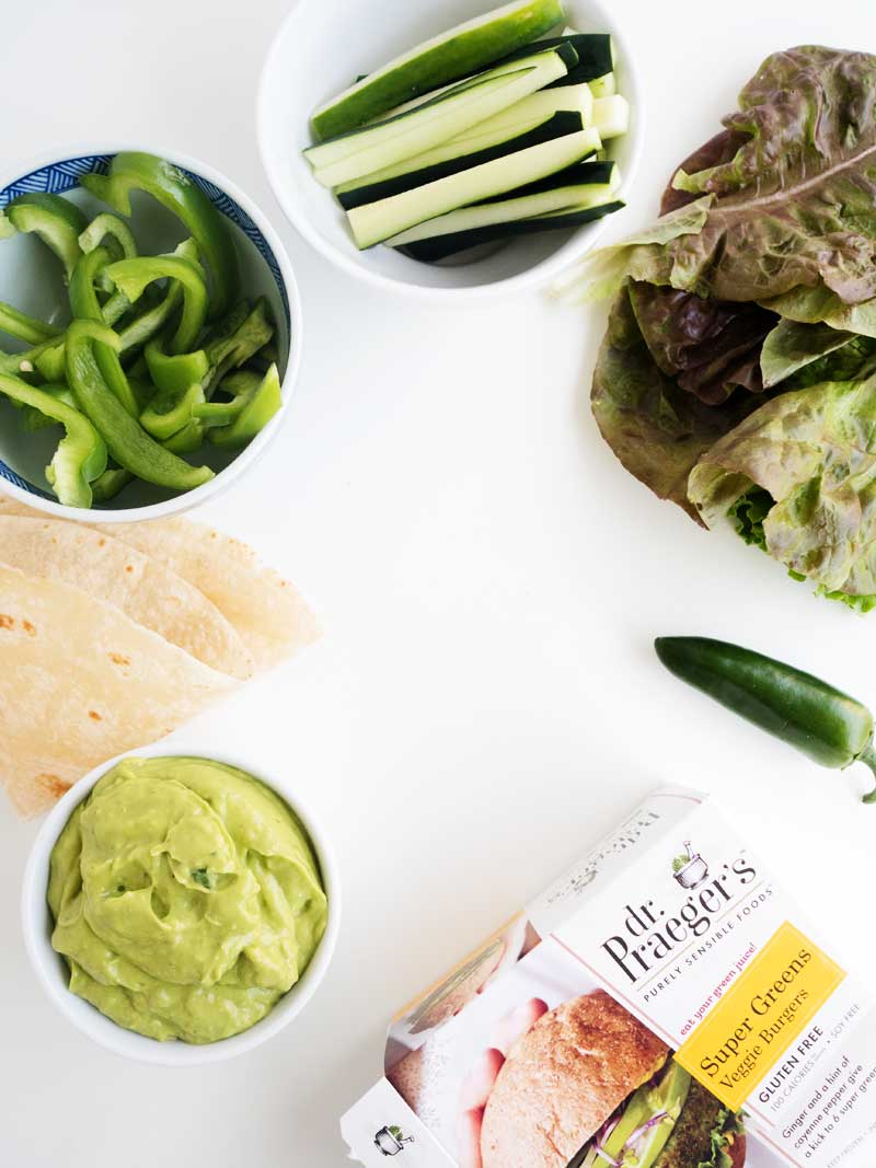 All Green Veggie Wrap | The Kitchen Paper