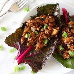 Asian Chicken Chard Wraps | thekitchenpaper.com