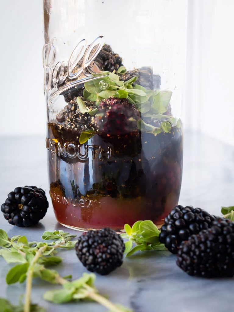 Wild Rice Salad with Blackberry Vinaigrette | The Kitchen Paper