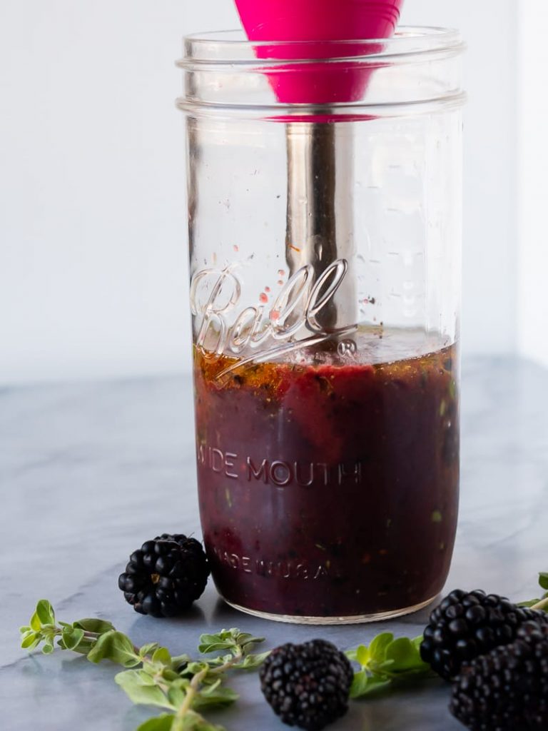 Wild Rice Salad with Blackberry Vinaigrette | The Kitchen Paper