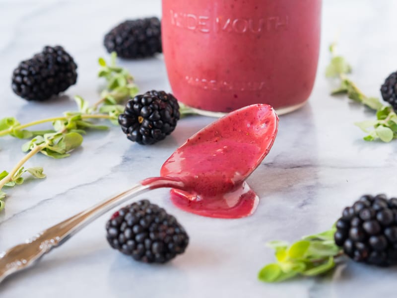 Wild Rice Salad with Blackberry Vinaigrette | The Kitchen Paper