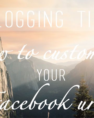 How to Customize your Facebook URL | thekitchenpaper.com