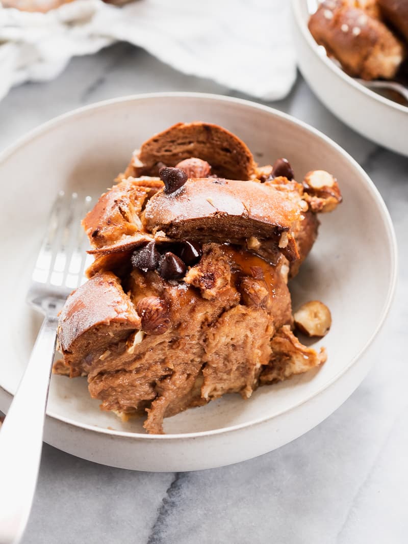 Chocolate Hazelnut Baked French Toast | The Kitchen Paper