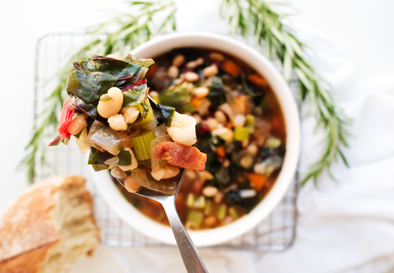 Classic White Bean Soup | The Kitchen Paper
