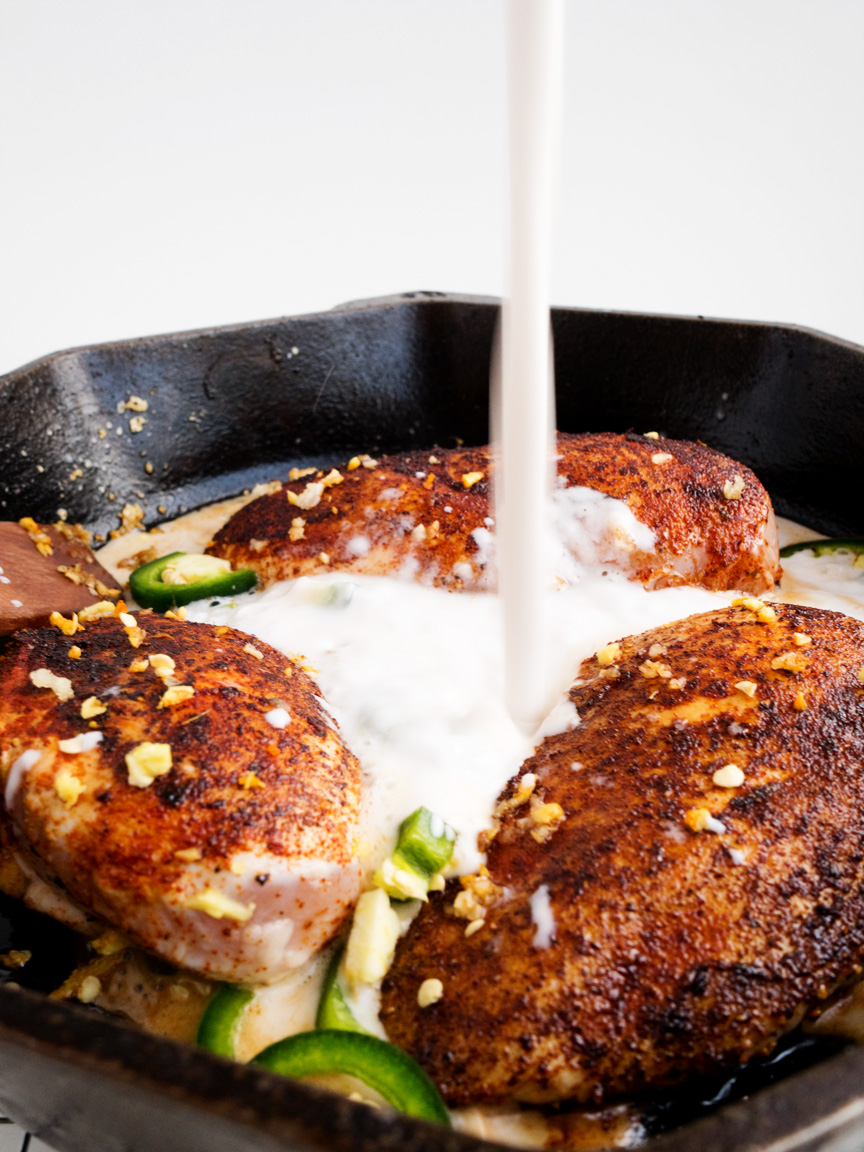 Coconut-Lime Chicken with Mini Peppers | thekitchenpaper.com