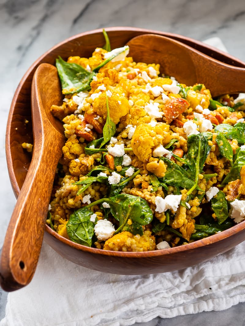 Hot Sorghum Spinach Salad | The Kitchen Paper