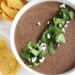 Hot Black Bean Goat Cheese Dip | thekitchenpaper.com