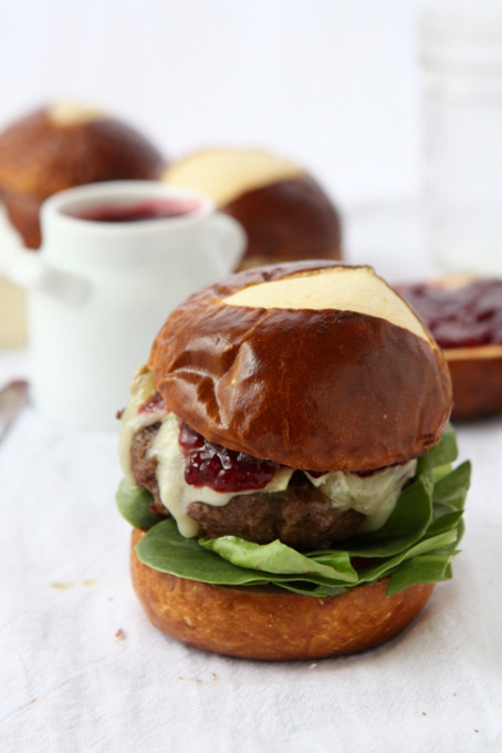 Brie & Jam Burgers | thekitchenpaper.com