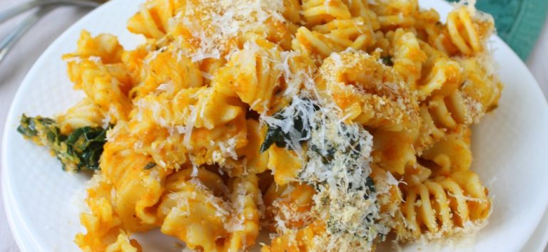 Skinny Pumpkin Pasta Bake