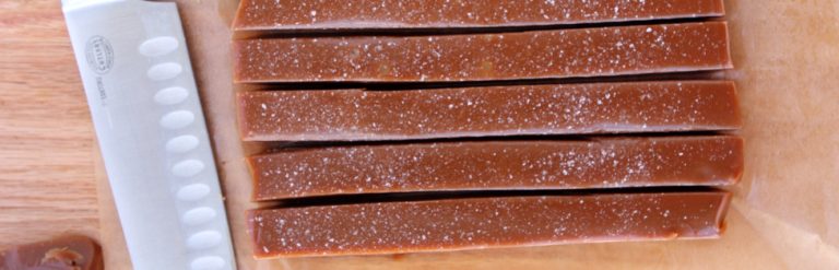 Salted Bourbon Caramels