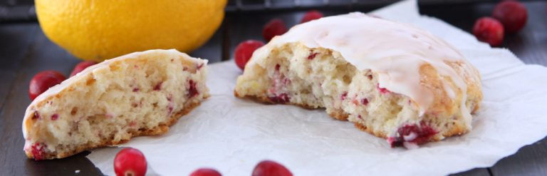 Fresh Cranberry Lemon Scones
