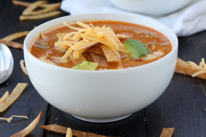 Quick Chicken Tortilla Soup
