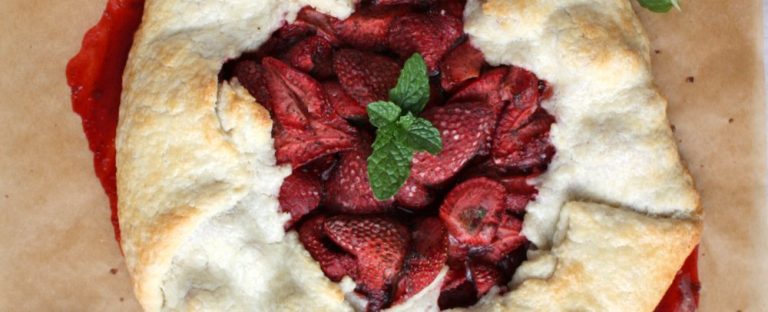 Strawberry Vanilla Mint Galette