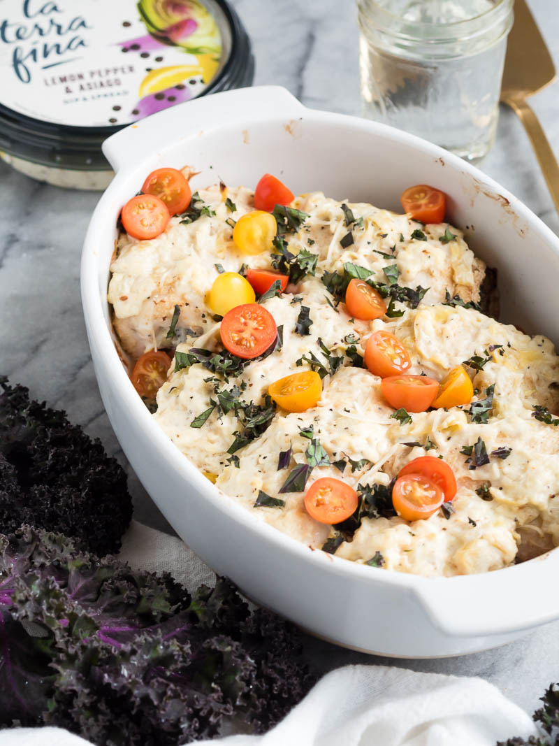 Kale Asiago Baked Chicken | The Kitchen Paper