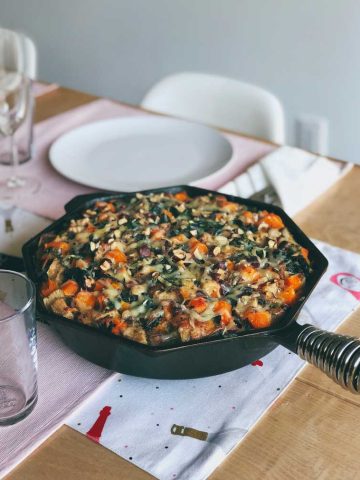 Winter Vegetable Gruyere Strata | The Kitchen Paper