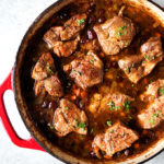 Maple Cranberry Braised Pork | thekitchenpaper.com