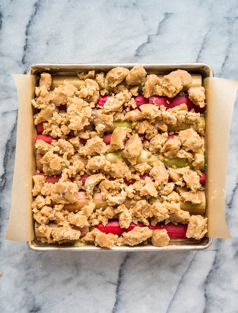 Rhubarb Cream Cheese Coffee Cake | The Kitchen Paper