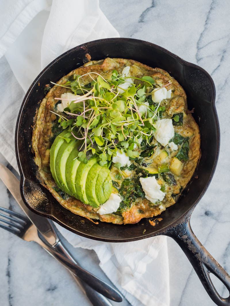 Super Greens Frittata | The Kitchen Paper