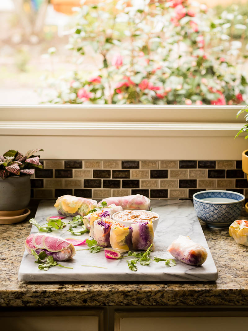 Winter Vegetable Salad Rolls | The Kitchen Paper